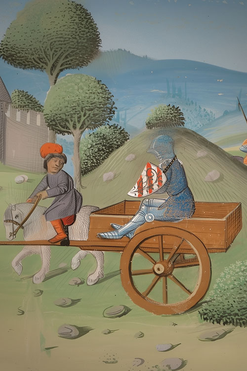 Couverture du livre de Troyes Le chevalier de la charrette